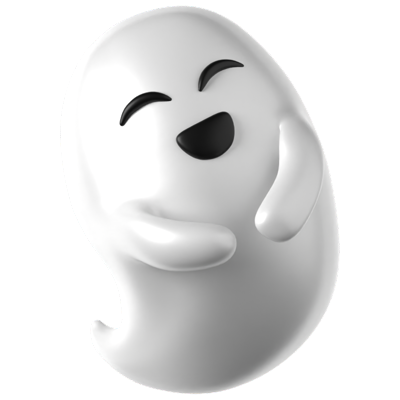 Laughing Ghost 3D Icon 3D Graphic