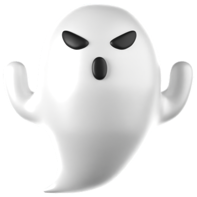 Scary Ghost 3D Icon 3D Graphic