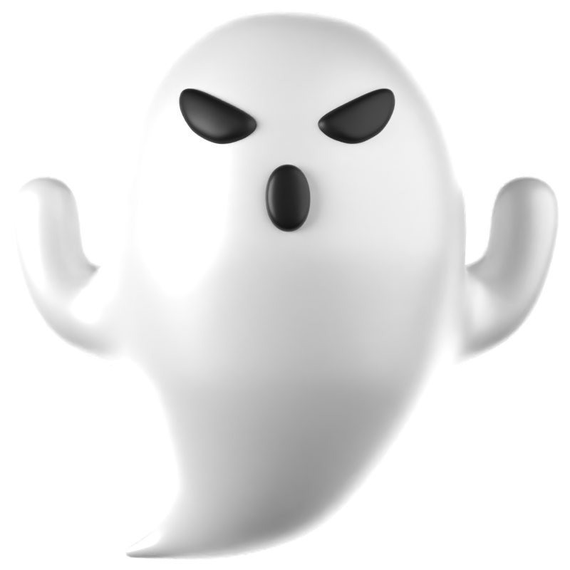 Scary Ghost 3D Icon 3D Graphic