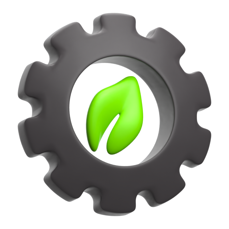 Ecology Gear 3D Icon