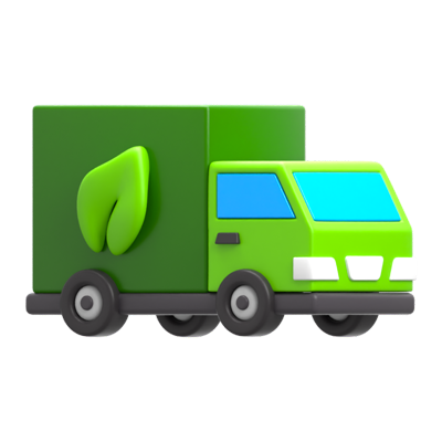 Ecology Truck 3D Icon 3D Graphic