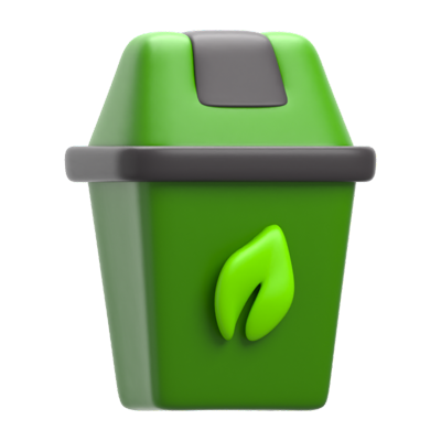 Ecology Trash 3D Icon 3D Graphic