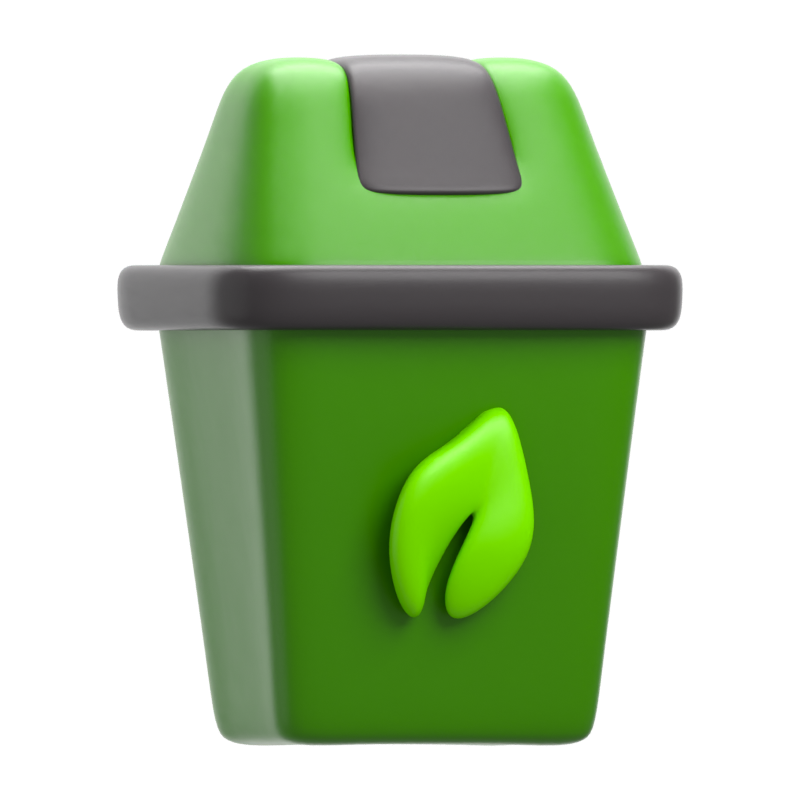 Ecology Trash 3D Icon