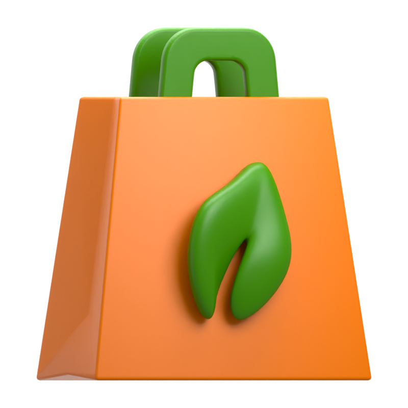 Ecology Bag 3D Icon 3D Graphic