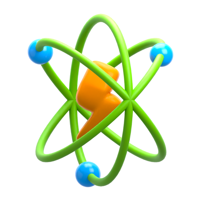 Ökologie Energie 3D-Symbol