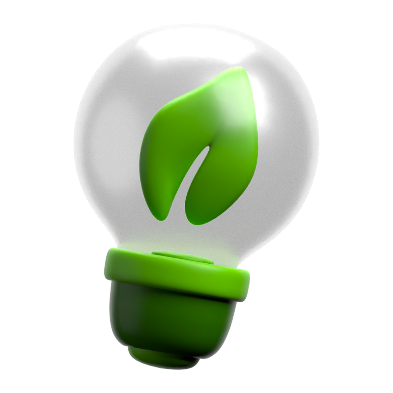 Ecology Smart 3D Icon 3D Graphic