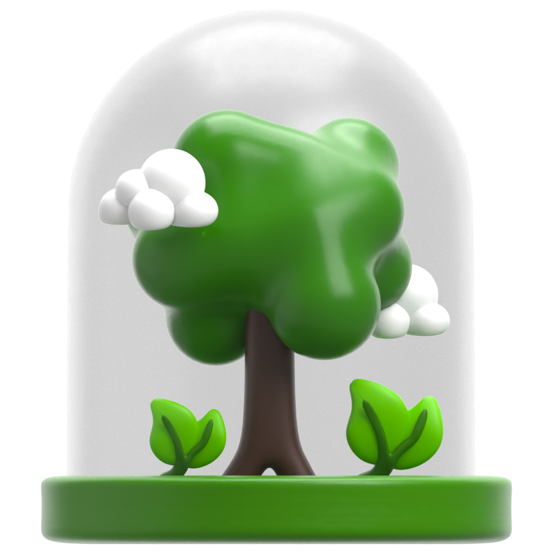 Ecology Air 3D Icon 3D Graphic