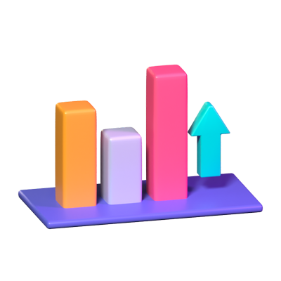 Diagrammleiste 3D-Symbol 3D Graphic