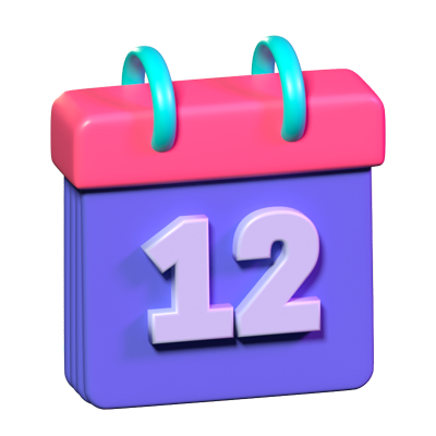 Calendar 3D Icon 3D Graphic