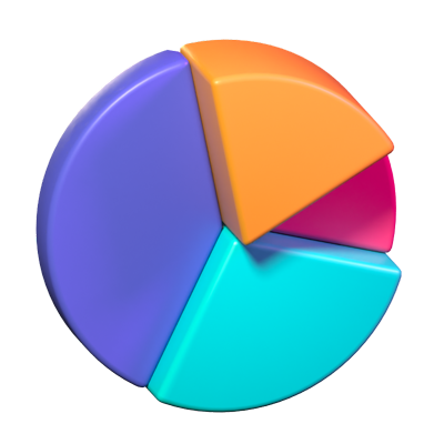 Chart Pie 3D Icon 3D Graphic