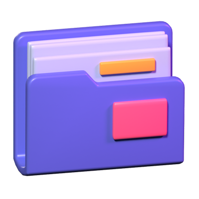 Folder 3D Icon 3D Graphic