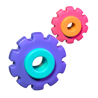 Gear 3D Icon 3D Graphic