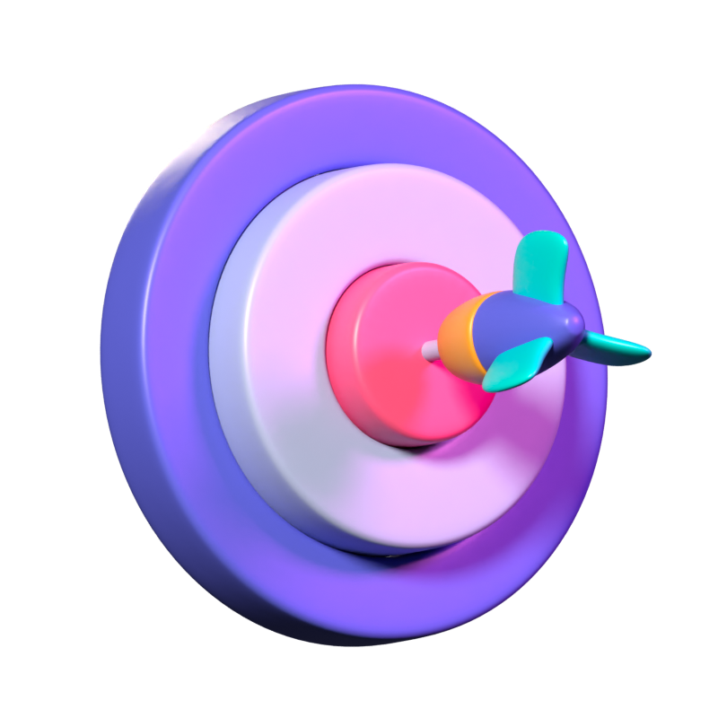 Target 3D Icon 3D Graphic