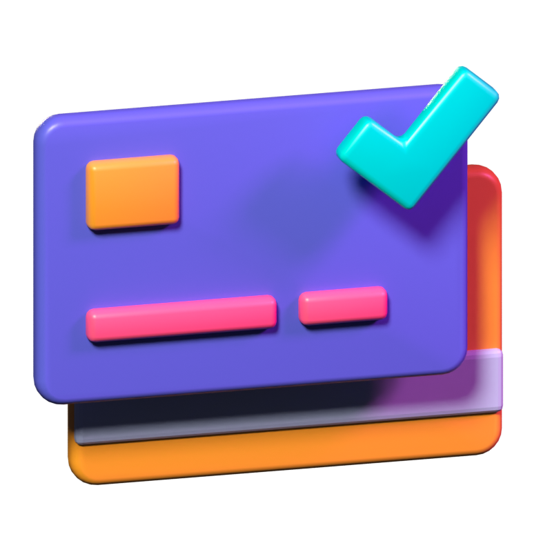 Credit Card 3D Icon 3D Graphic