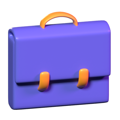 Briefcase 3D Icon 3D Graphic