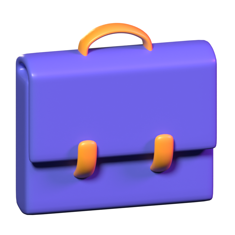 Briefcase 3D Icon 3D Graphic