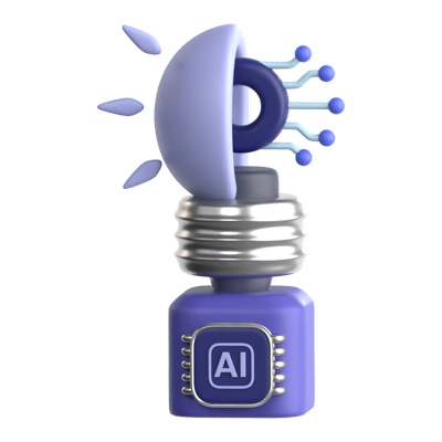 AI Innovation 3D Icon 3D Graphic