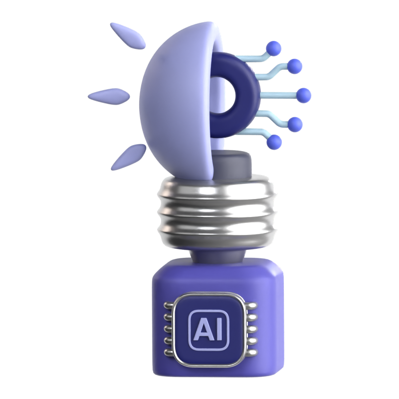 AI Innovation 3D Icon 3D Graphic