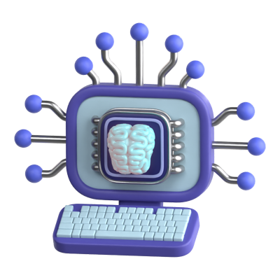 Cognitive Computing 3D Icon 3D Graphic