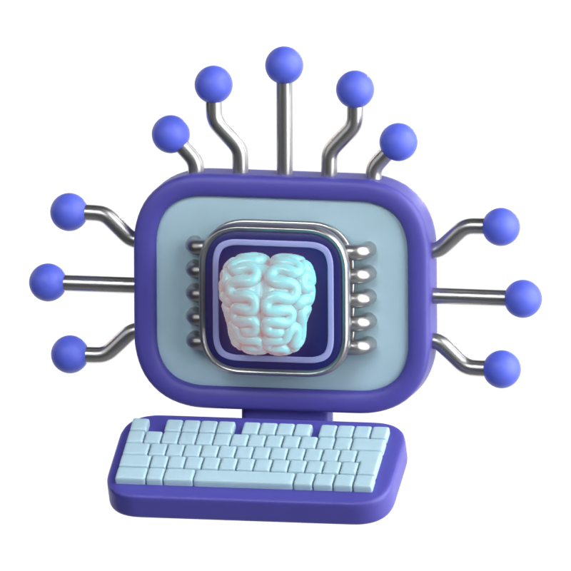 Cognitive Computing 3D Icon 3D Graphic