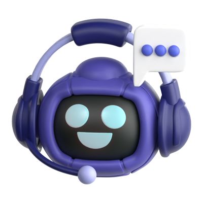 Chatbot 3D-Symbol 3D Graphic