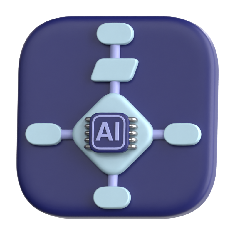 Algorithm 3D Icon 3D Graphic