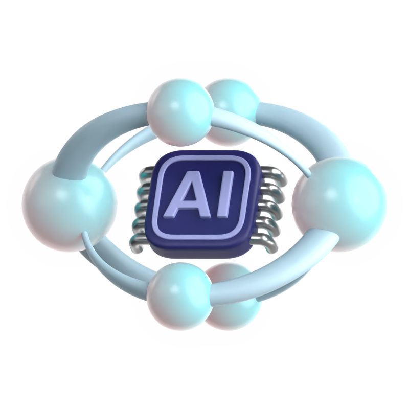 Neural Network 3D Icon