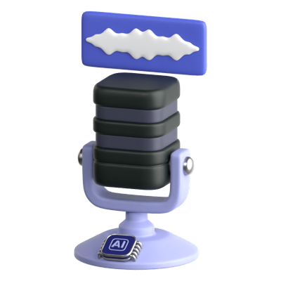 Speech Recognition 3D Icon 3D Graphic