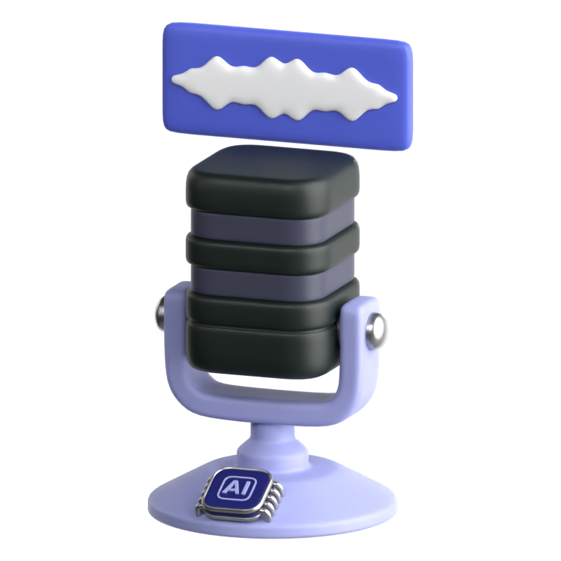 Speech Recognition 3D Icon 3D Graphic