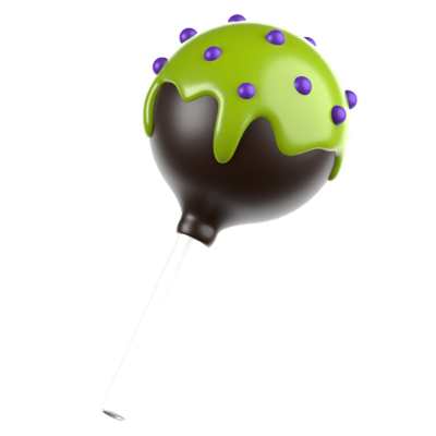 Halloween Candy Pop 3D Icon 3D Graphic