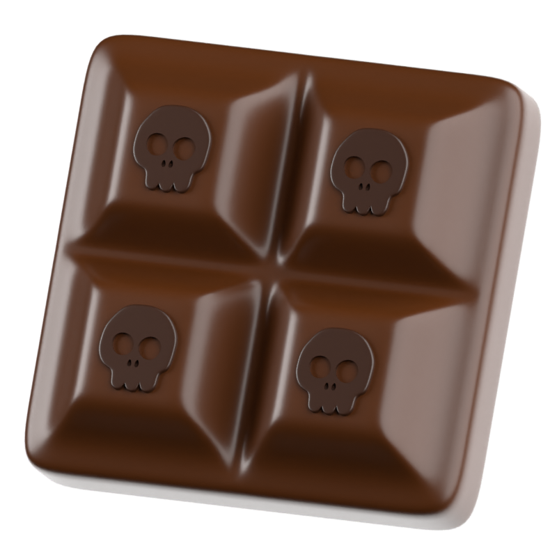 Chocolate 3D Icon 3D Graphic