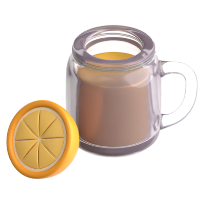 Lemonade 3D Icon 3D Graphic