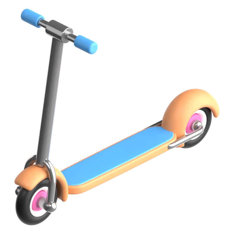 Ícone 3D de scooter 3D Graphic