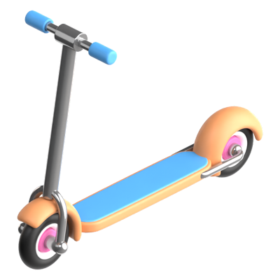 scooter icono 3d 3D Graphic