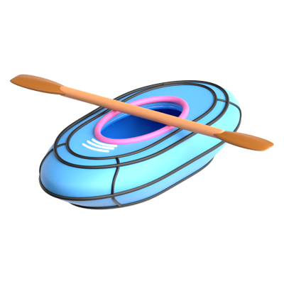 Kayak 3D Icon 3D Graphic