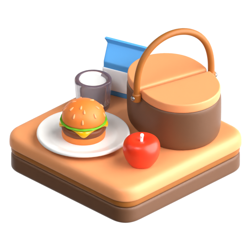 Picnic 3D Icon 3D Graphic