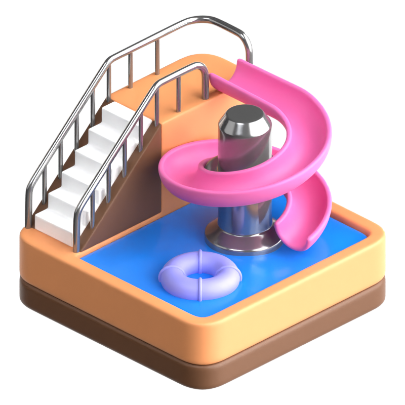 Water Slide 3D Icon