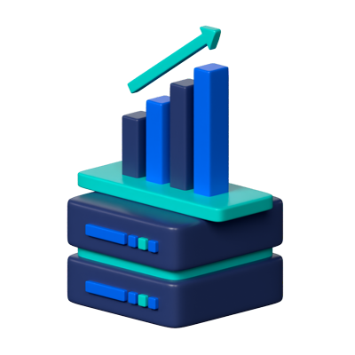 icono 3d de gráfico de datos 3D Graphic