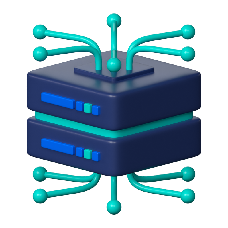 Big Data 3D Icon