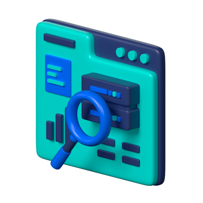 Data Analytics 3D Icon 3D Graphic