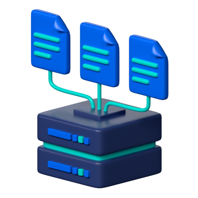 icono 3d de recogida de datos 3D Graphic