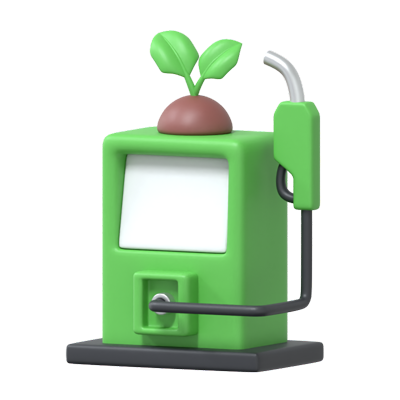 eco fuel 3d-symbol 3D Graphic