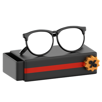 Glasses Sale 3D Icon 3D Graphic