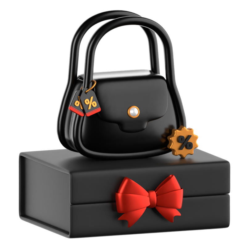 Handbag Sale 3D Icon 3D Graphic