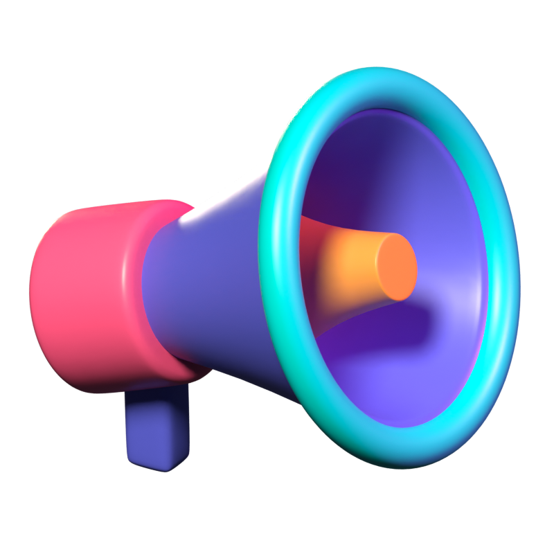 Megaphone 3D Icon