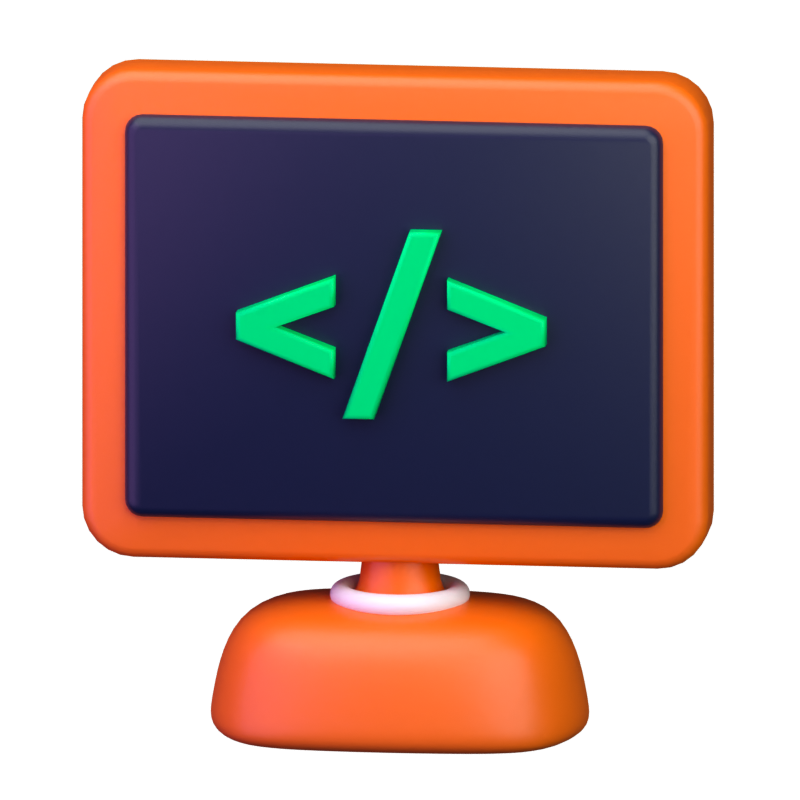 Coding Assist 3D Icon 3D Graphic