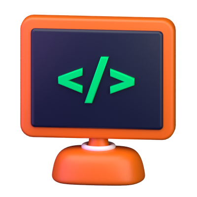 Coding Assist 3D Icon 3D Graphic