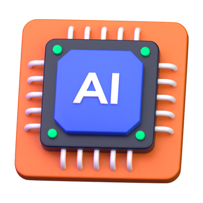 AI Board 3D-Symbol 3D Graphic