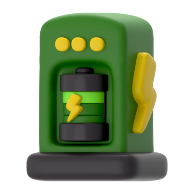 EV Charge 3D Icon 3D Graphic