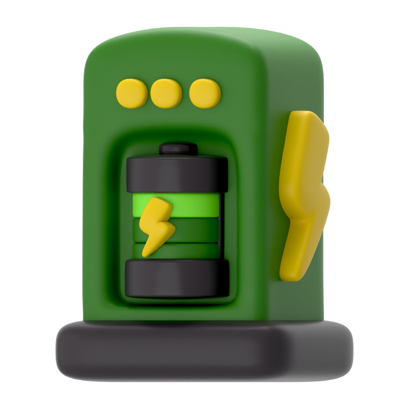 EV Charge 3D Icon 3D Graphic